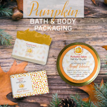 Homemade Bath + Body Packaging + Labels : Pumpkin