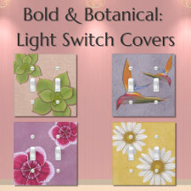 Bold and Botanical: Light Switch Covers