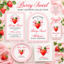 Berry Sweet Pink Coquette Baby Shower