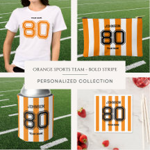 Orange Team Custom Name, Player Number & Team Name