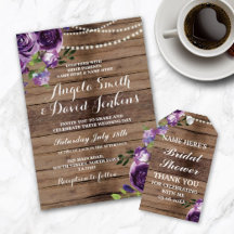 Purple Wood Floral Collection