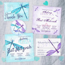 Whimsical Bat Mitzvah Dragonflies