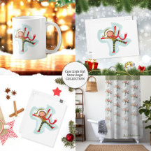 Cute Little Girl Snow Angel -RBS