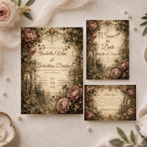 Elegant Vintage Ivy Botanical Wedding
