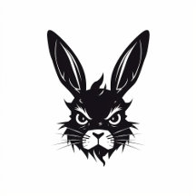 Angry Black Rabbit