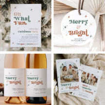 STELLA CHRISTMAS Boho Retro Muted Typography Fun