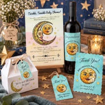 Vintage Celestial Moon & Stars Baby Shower
