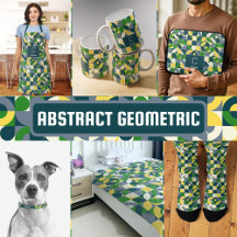 Modern Bauhaus Abstract Geometric Monogram Pattern