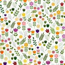 Scandinavian Style Flora & Fauna Pattern