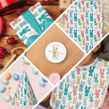 Light Theme Rabbit Baby Shower/Birthday Supplies