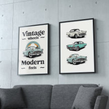 Vintage cars Art