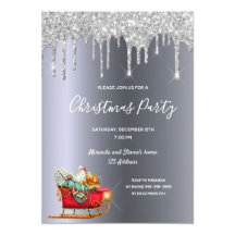 Christmas with silver and glitter