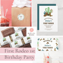 My First Rodeo Birthday Party Cowboy Western