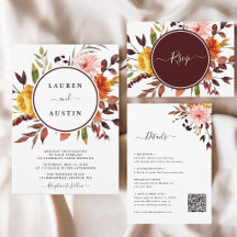 Autumn Garden Wedding Collection