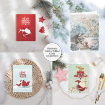 Christmas Holiday Folded Cards