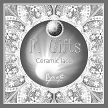 Ceramic Lace Grey F.GIFTS