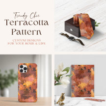 Trendy Terracotta Abstract Pattern