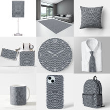 Sine Wave Pulse Signal Modern Abstract Art        