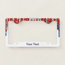 Patriotic License Plate Frames