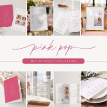 Modern Pink Bat Mitzvah Collection