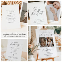 Modern Minimalist Wedding, Simple Boho Style
