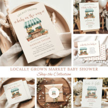 Locally Grown Farmers Market Stand Baby Shower
