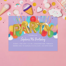 Kid's Birthday Party Invitations