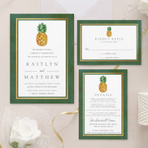 The Tropical Pineapple Wedding Collection