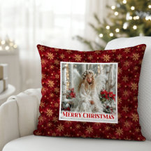 Vintage Victorian angel Christmas pillows #66A