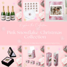 Vintage Pink Snowflake Christmas Collection