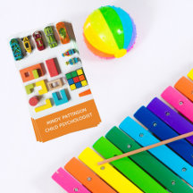 Child Psychologist Play Therapy Business Cards