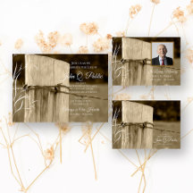 Rural Farm Fence Post Funeral Memorial