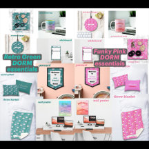 Funky Retro Pattern Dorm Life Ready