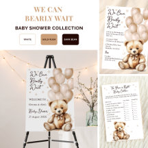 We Can Bearly Wait Teddy Bear Baby Shower