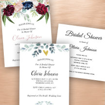 Beautiful Bridal Shower Invitations