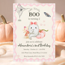 Cute Boo Ghost Kids Birthday Party