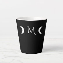 Modern Crescent Moons - Black