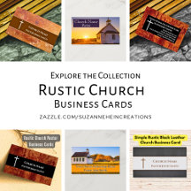 Rustic Church Business Cards