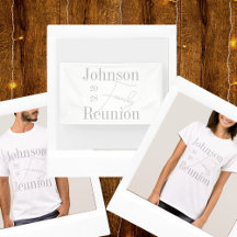 Family Reunion Supplies Modern Minimal Gray White