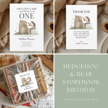 Hedgehog & Bear Storybook Birthday