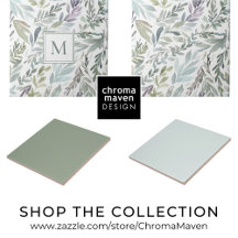 Elegant Botanical Watercolor Ceramic Tiles