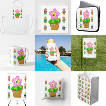 Cute Rosy Posy Potted Flowers