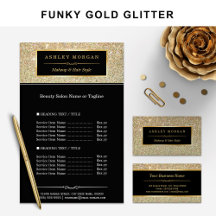 Matching items: Funky Gold Glitters Beauty Salon