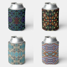 Can Cooler Sleeves With Southwest Themed Designs 