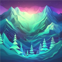 Northern Lights Artwork
