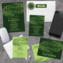 Computer Circuit Board Bar Mitzvah Celebration Set