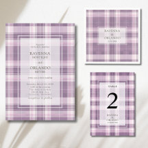 Vintage Plum Purple Plaid