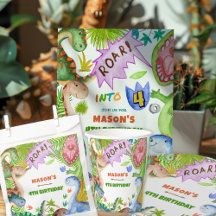 Boy Dinosaur 4th Birthday Party