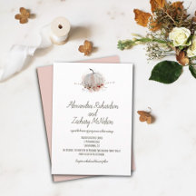 Elegant Rustic Fall Watercolor Pumpkin