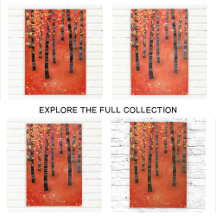 Birch Tree Forest Art